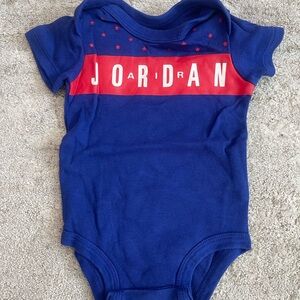 Air Jordan Baby Onsie in Blue and Red